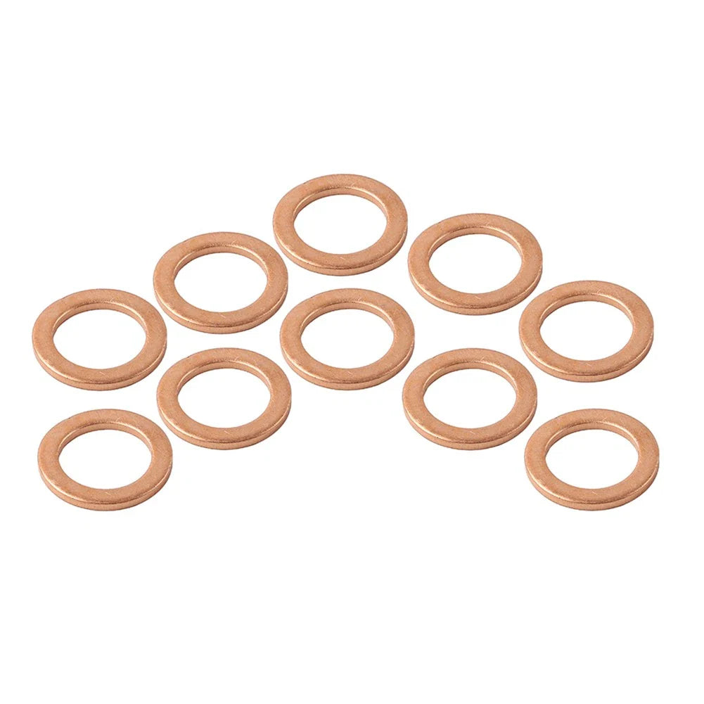 10 x M12*1.5 Copper Oil Drain Plug Gasket Seal for Universal Applications