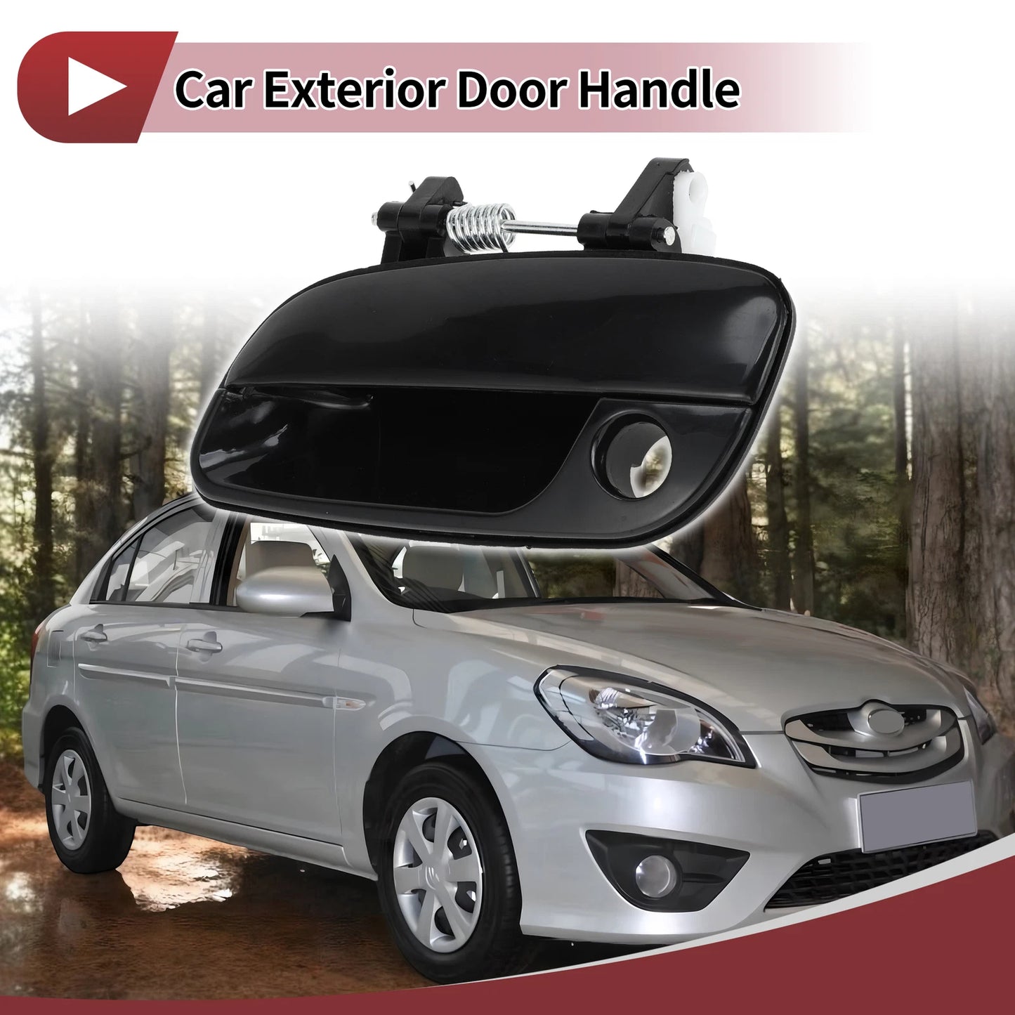 Car Exterior Door Handle for Hyundai Elantra (2017–2020) No. 826602D000 Black ABS