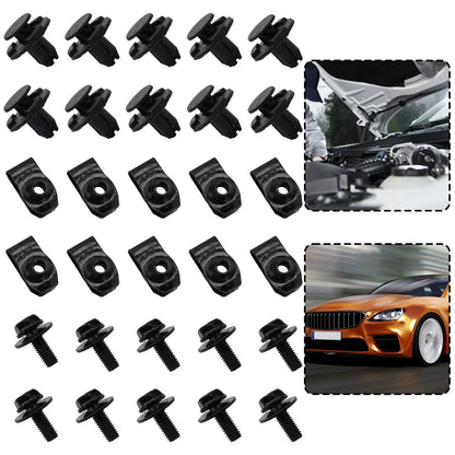 Bolt Fixed Nut Clamps 30pcs for Nissan Qashqai Engine Undertray