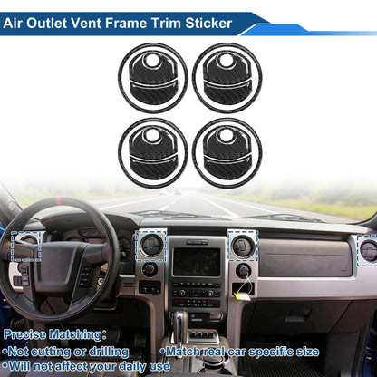 Air Condition Outlet Vent Trim Cover for Ford F150 (2015–2023) Black