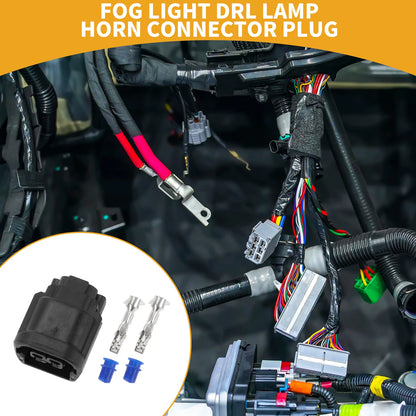 2 Pin Fog Light DRL Lamp Connector Plug for Honda (Year Range Not Specified)