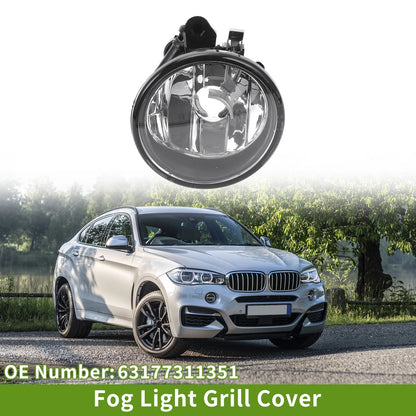 1 Pc Fog Light Grill for BMW X6 (2013–2015) No. 63177311351 Clear