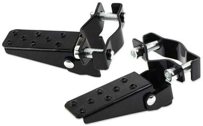 Black Steel Foldable Foot Pegs for MTB BMX Road Bike