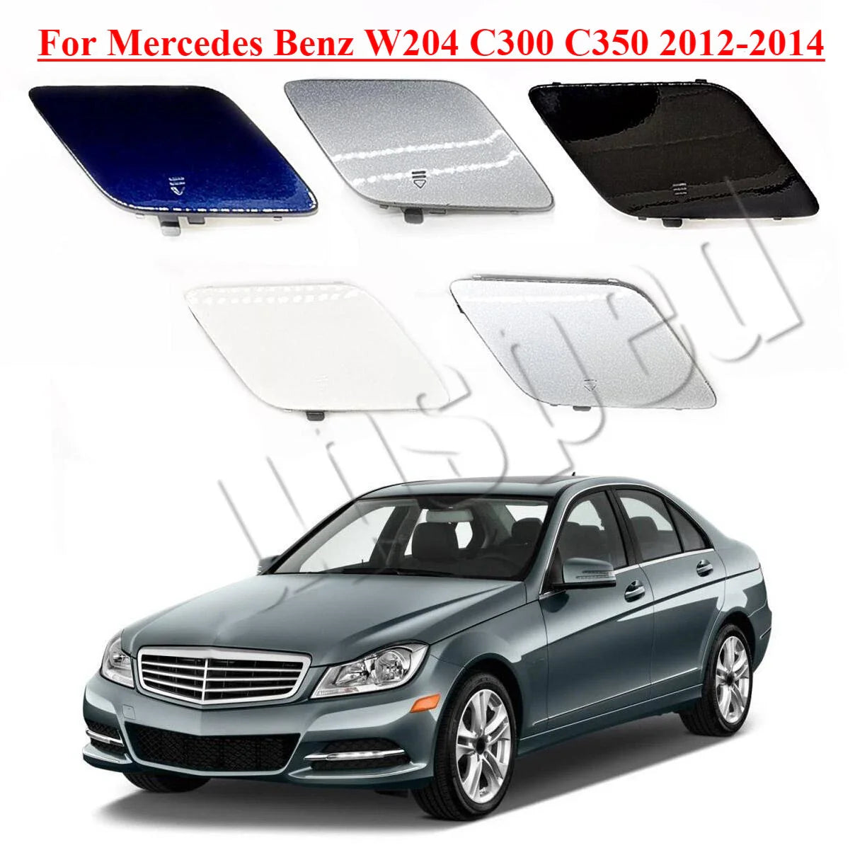 Tow Eye Hook Cover Cap Bumper for Mercedes Benz W204 C300 C350 (2012–2014)