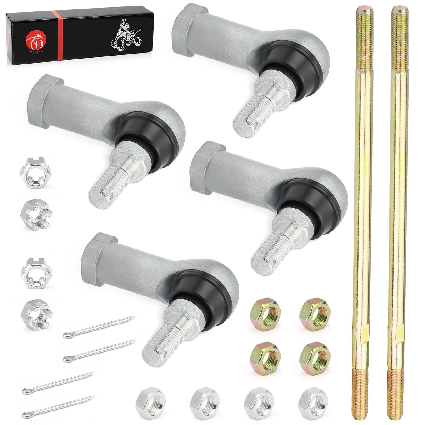 Set of 2 Tie Rod Ends for Honda Foreman 450 TRX450 (1998–2004)