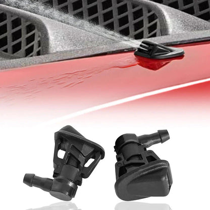 Front Windshield Wiper Washer Nozzle Spray Set for Jeep Wrangler JK (2007-2018)