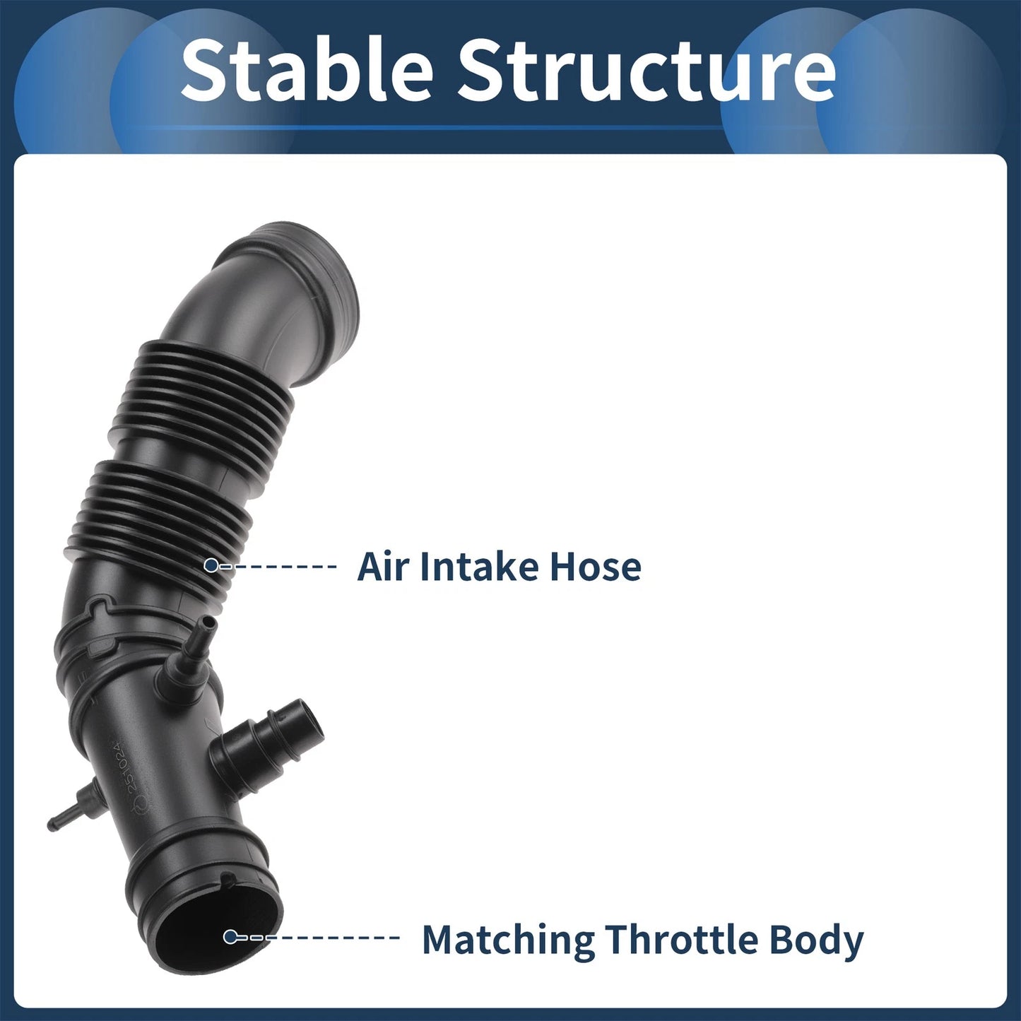 Engine Air Intake Hose for Fiat 500X (2015–2018) No. 68297298AA Rubber
