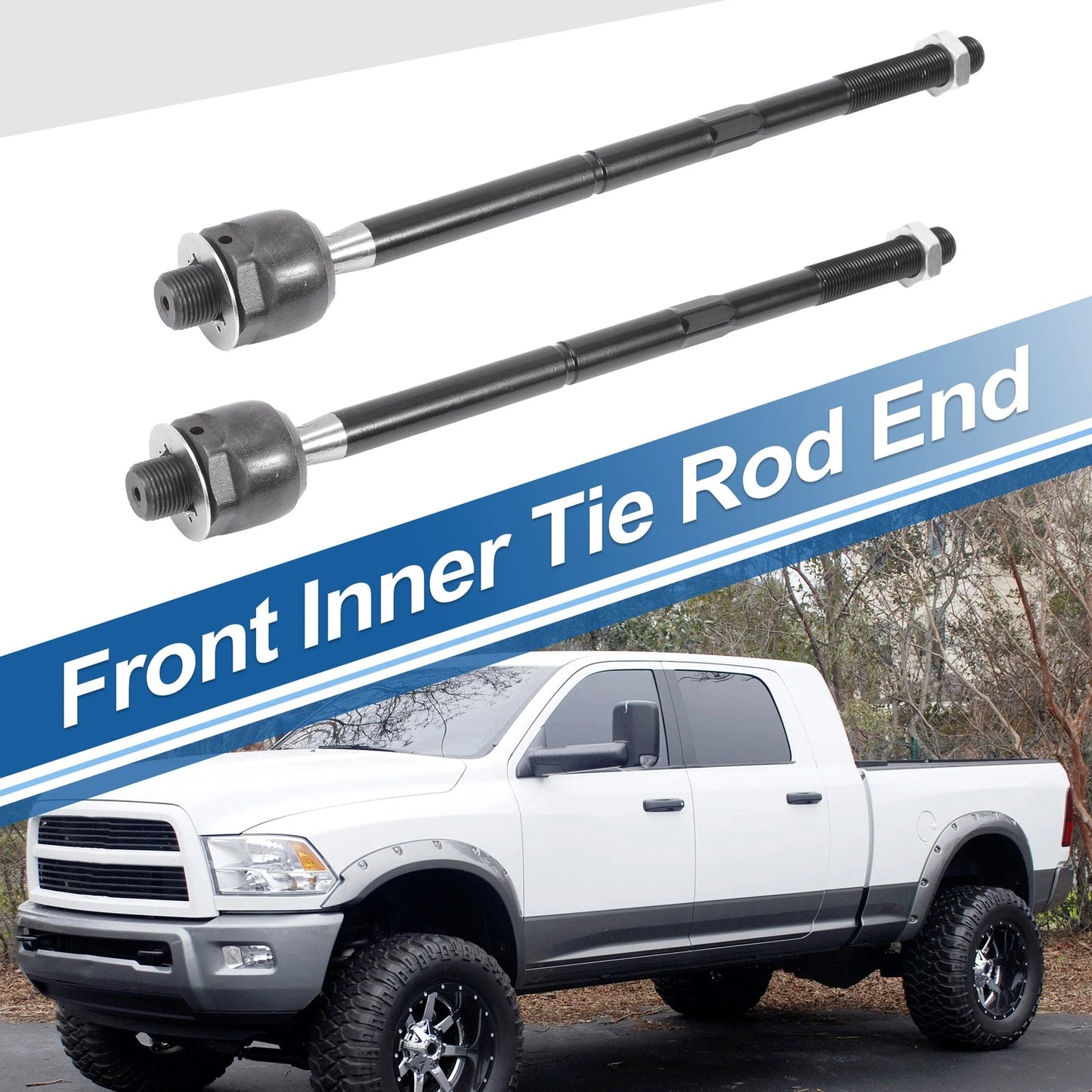 2X Front Inner Tie Rod End Links for Dodge Magnum (2005–2008) No.EV80702