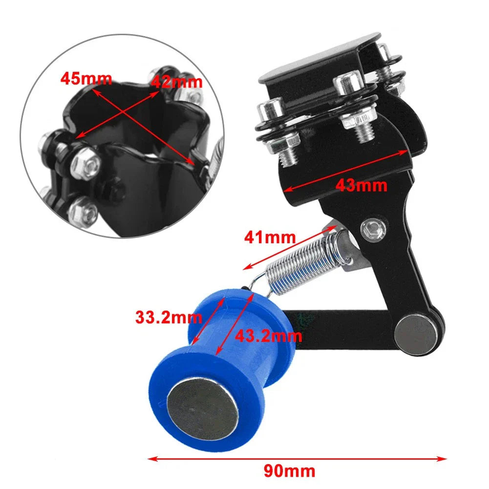 Bolt-On Chain Tensioner & Roller Adjuster for Motorcycle ATV Dirt Bike Red/Yellow