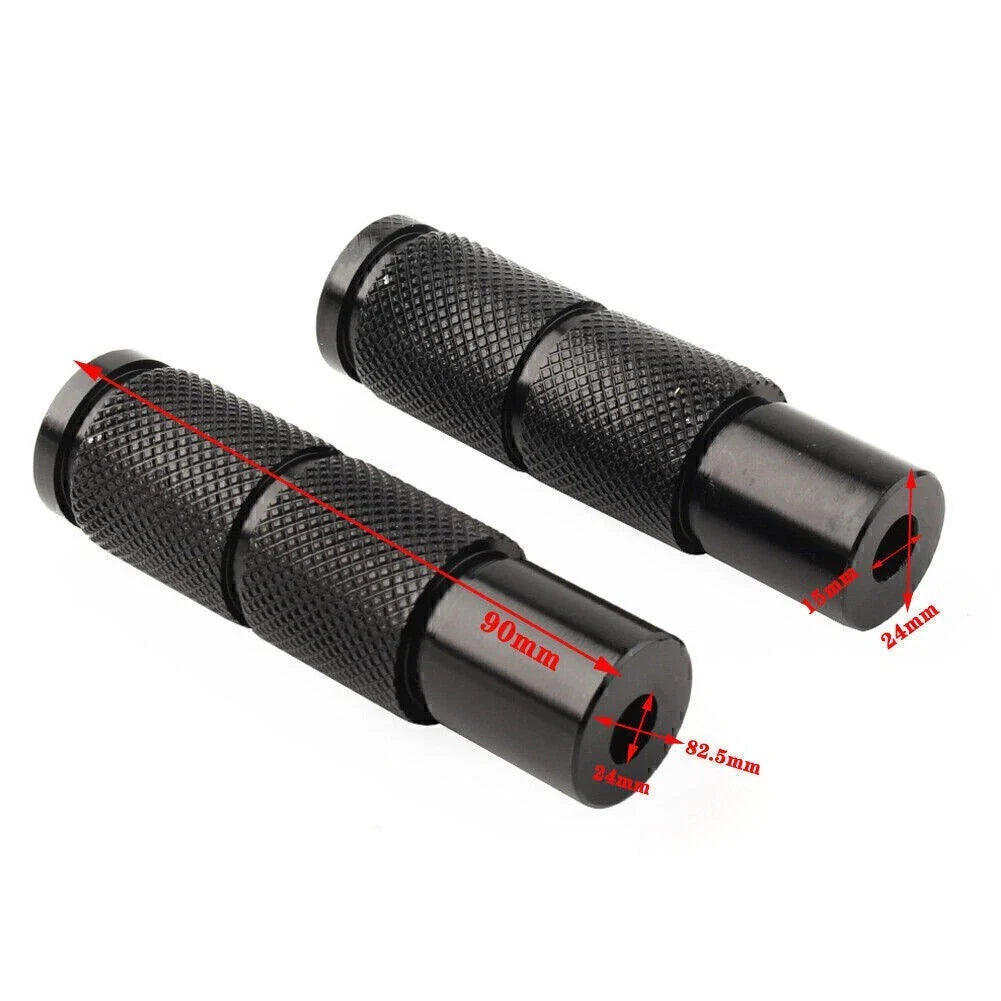 CNC Black Rear Foot Pegs for Universal Motorcycle