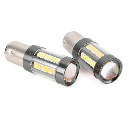 Pair Amber White Switchback 1157 LED Turn Signal Bulbs for Car
