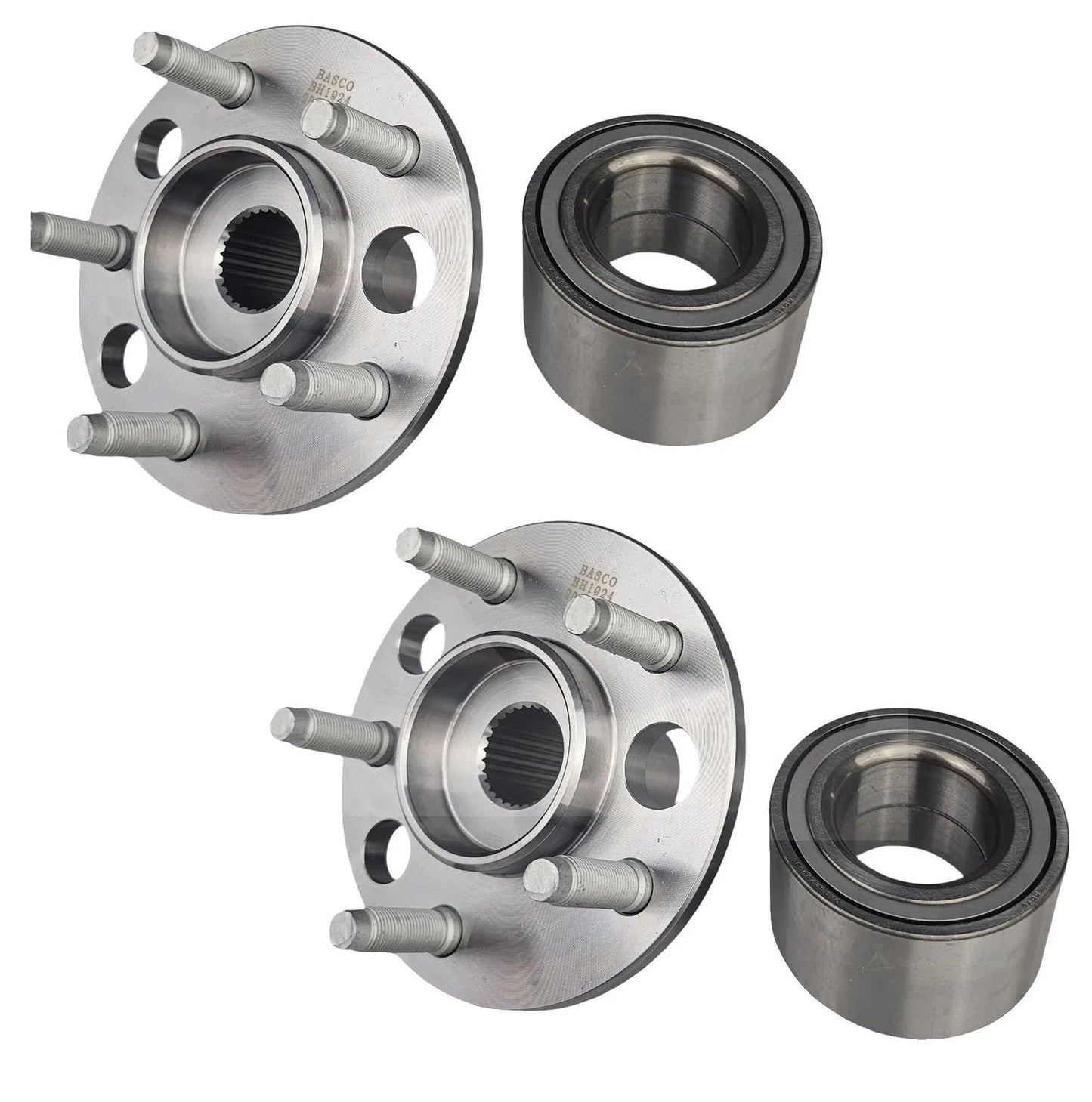 Pair Rear Wheel Bearing and Hub for Ford Fairlane Falcon (BA-BF)