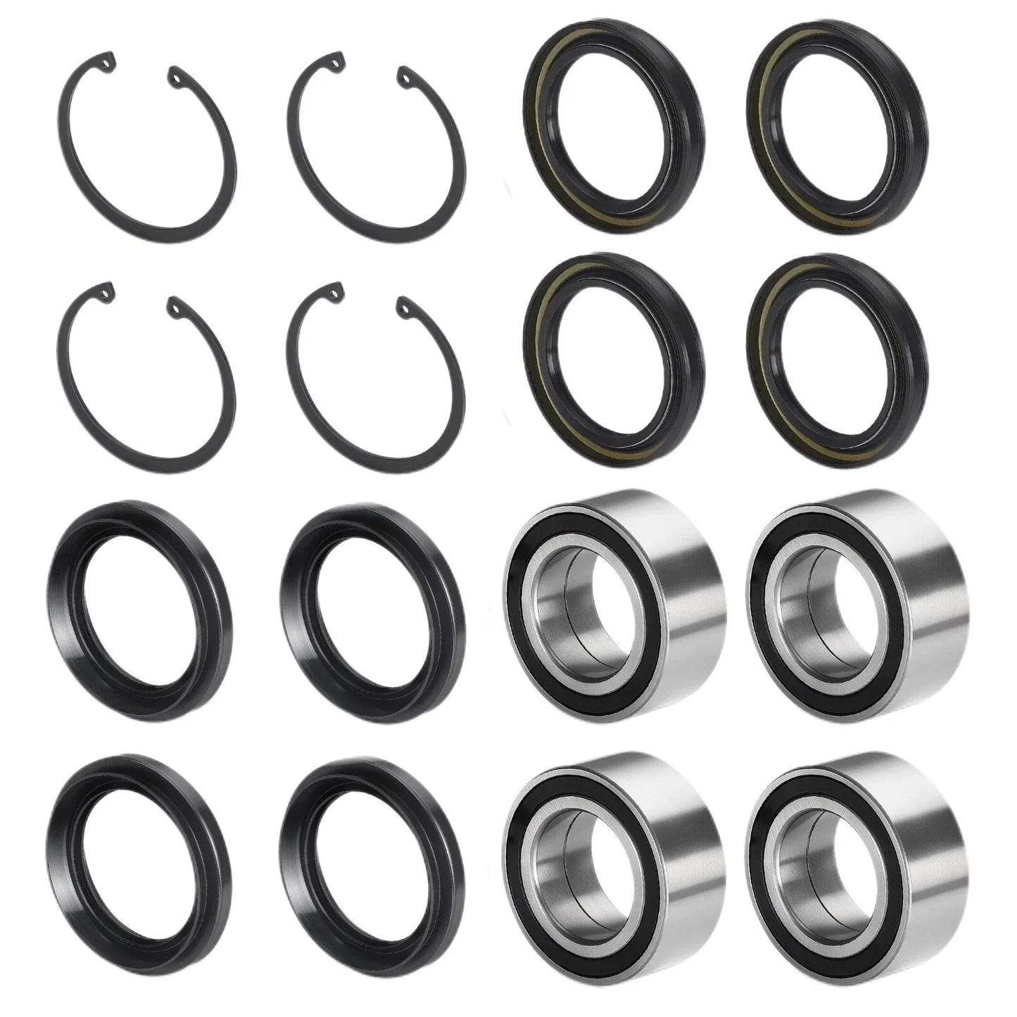 Rear Wheel Bearings Seals Kit 4x for Honda Rincon TRX650FGA (2004–2005)