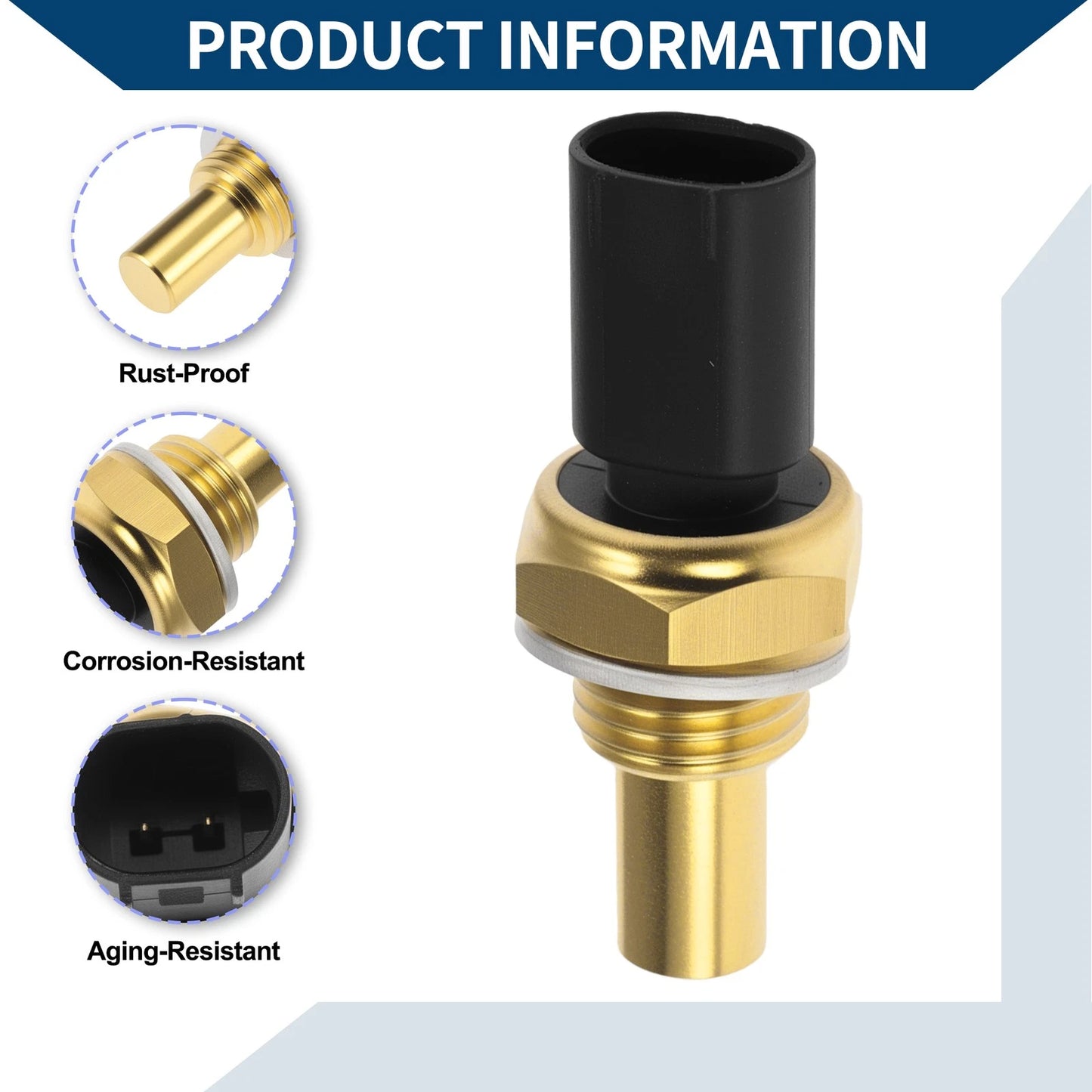 Engine Coolant Temperature Sensor No. 0051532328 for Mercedes-Benz C230 (1997–2000)