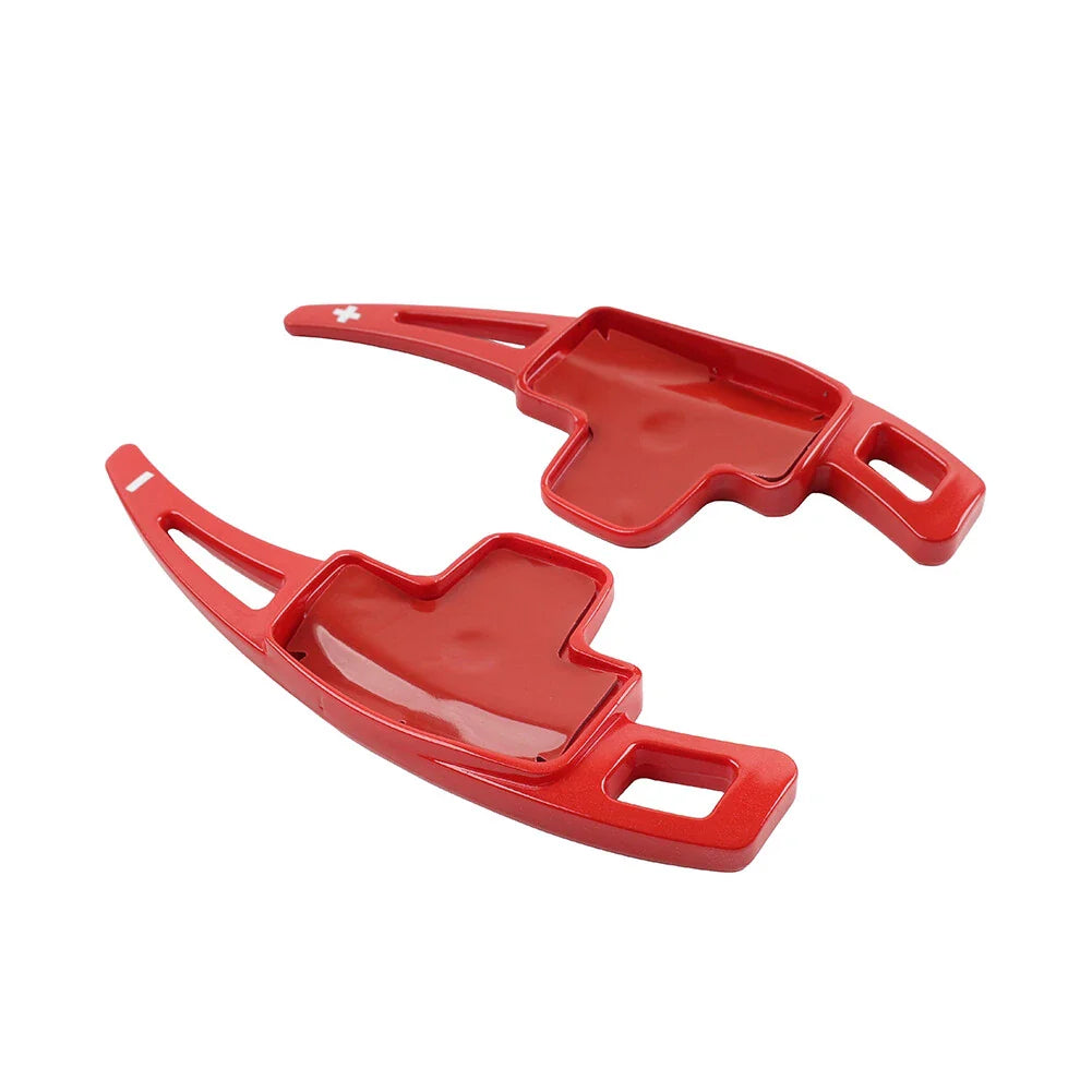 Red Steering Wheel Paddle Shifter Extensions for Benz A B C E M R S CLA CLS GLA