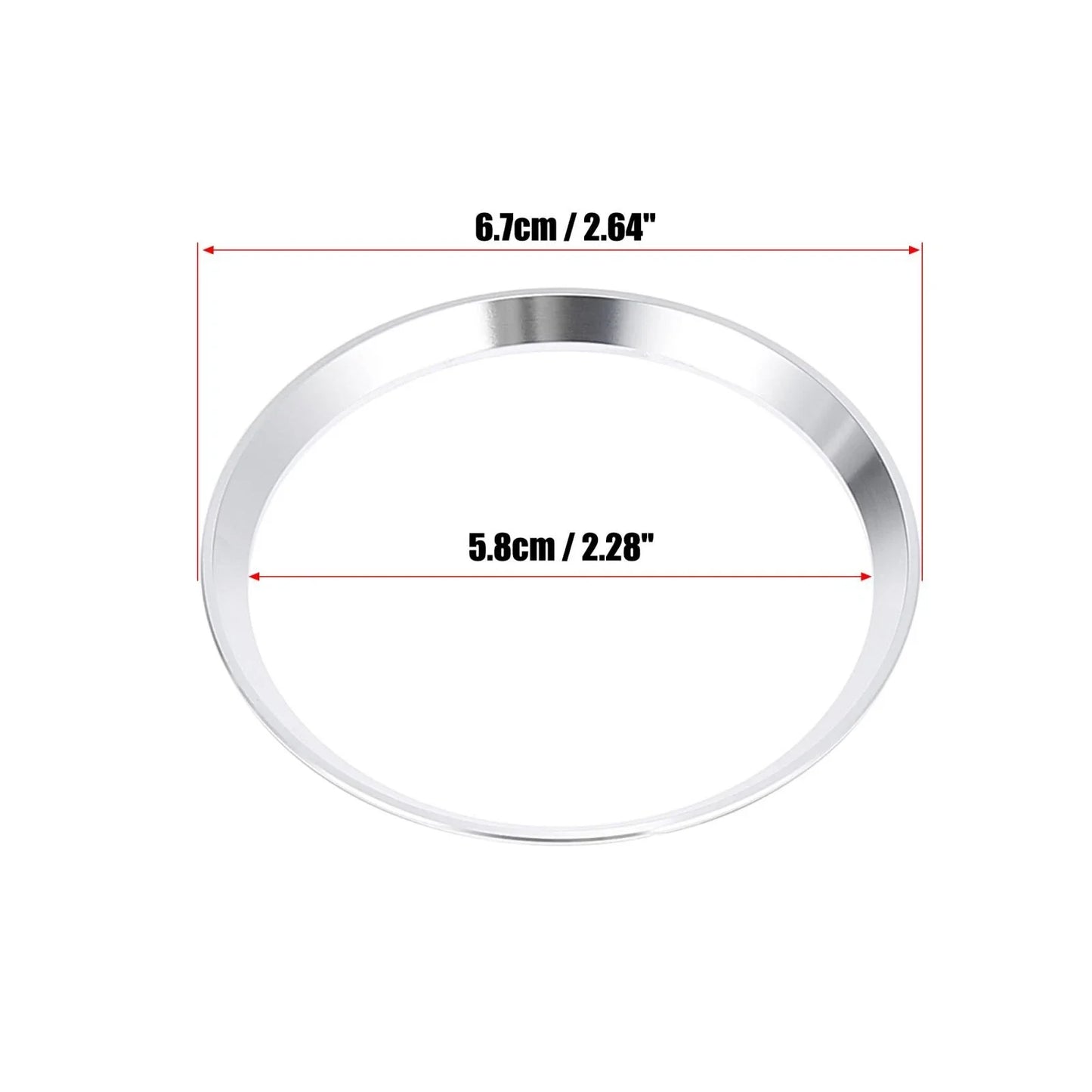 Silver Tone Steering Wheel Ring Cover Trim for Mercedes Benz C Class (2015-2023)