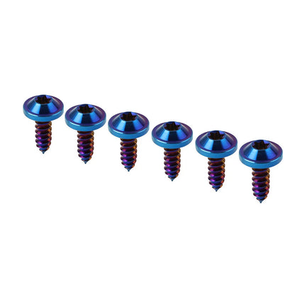 6pcs M5x15mm Titanium Torx Head Self Tapping Screws for Fasteners