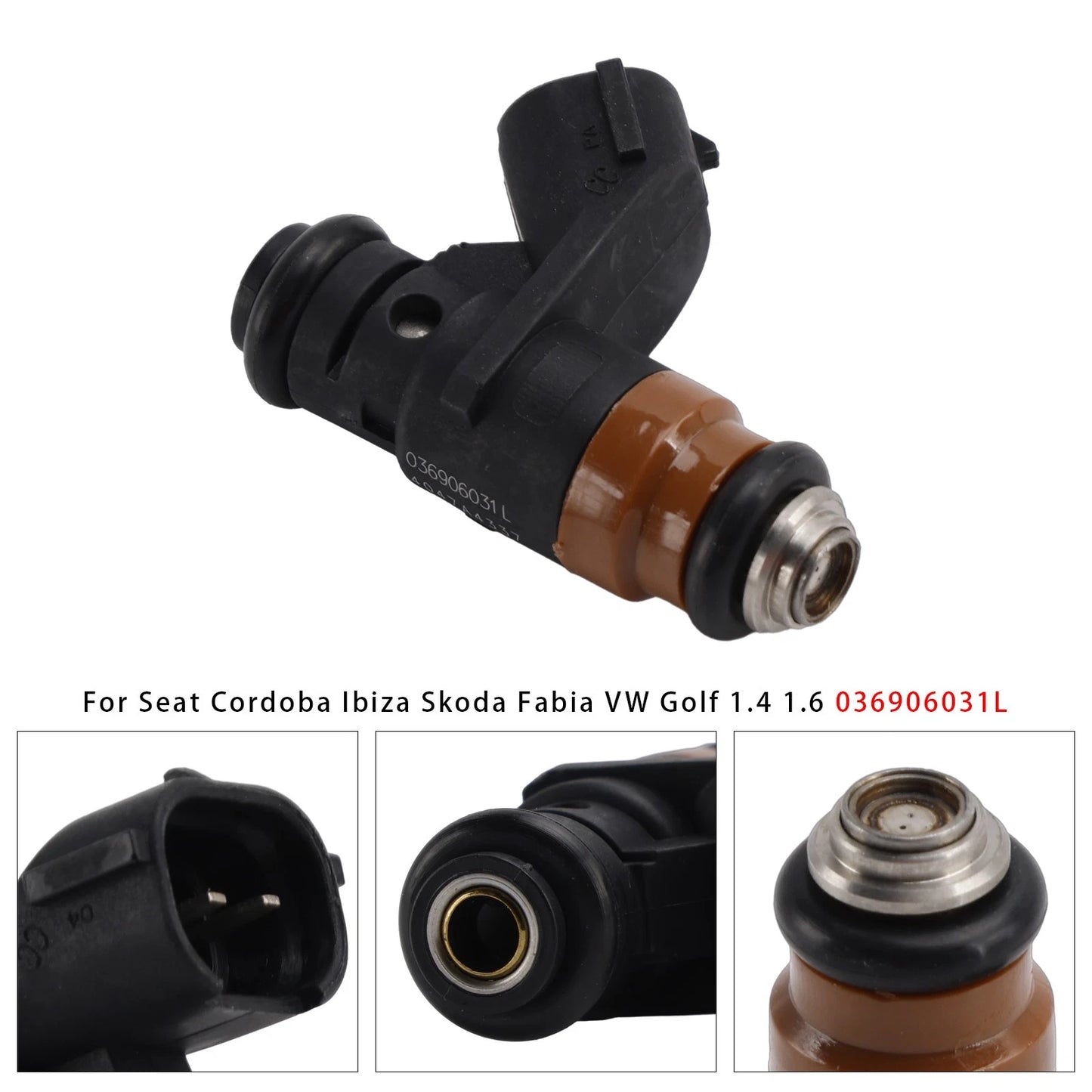 Fuel Injector for Seat Cordoba, Ibiza, Skoda Fabia, VW Golf (2000–2006) 036906031L E