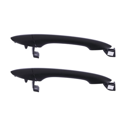 2pc Outer Door Handle Set Black for Hyundai Sonata (2010–2014)