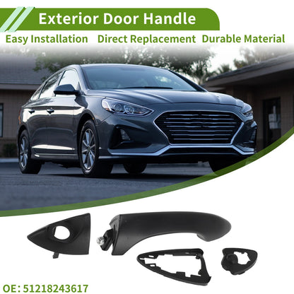 Exterior Door Handle for BMW X5 E53 (2000–2006) No.51218243617 Black Front Left
