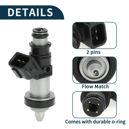 Fuel Injector No. 06164PCA000 for Honda CR-V 2.0 (1999–2001) 1 Pc Black