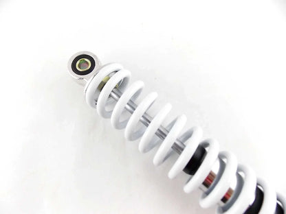 400mm White/Chrome Rear Shock Absorbers for Suzuki PE175