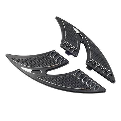 1 Pair Cut Rear Floorboards Footpegs for Harley Touring (1993–Present)