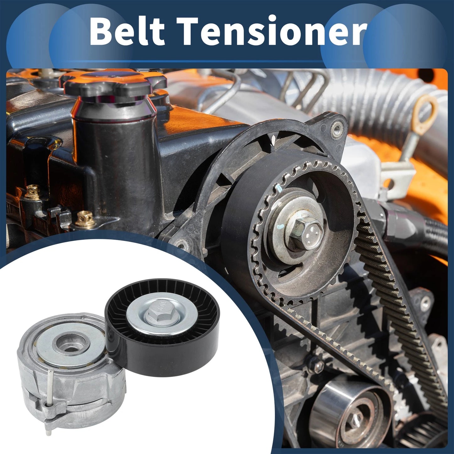 Belt Tensioner for Audi A6 Allroad (2008–2011) No. 95810236131 Metal Plastic