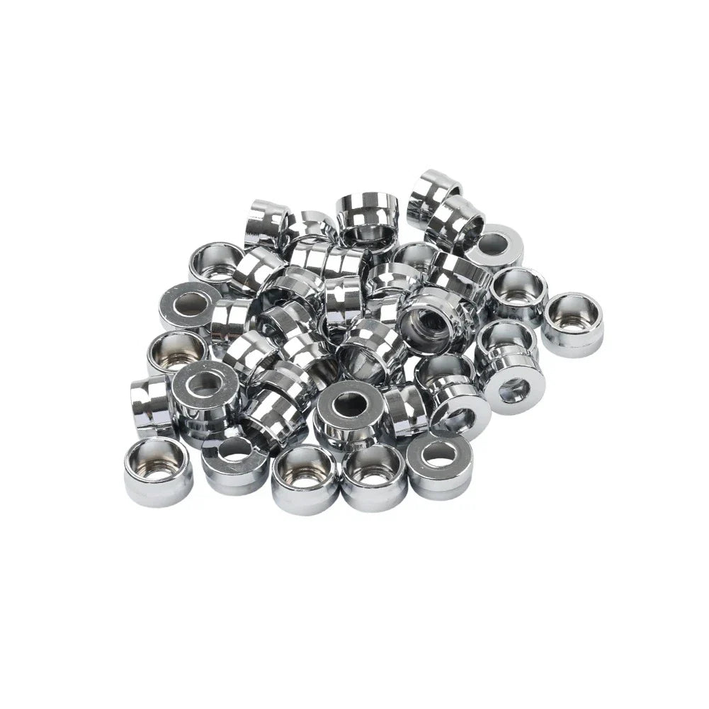 48X Chrome Engine Bolt Topper Caps for Harley Twin Cam Touring Road Glide