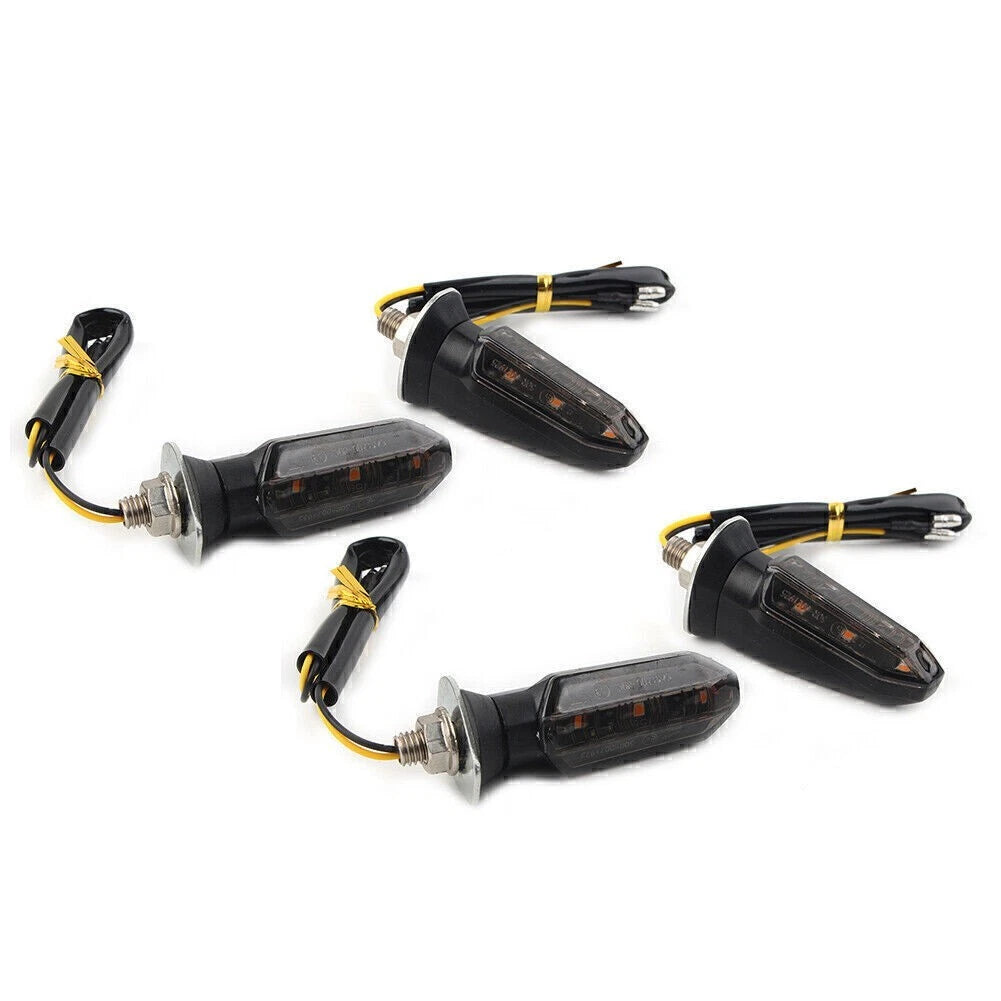 4X LED Turn Signal Indicator Blinker Light for Universal Motorcycle (12V)