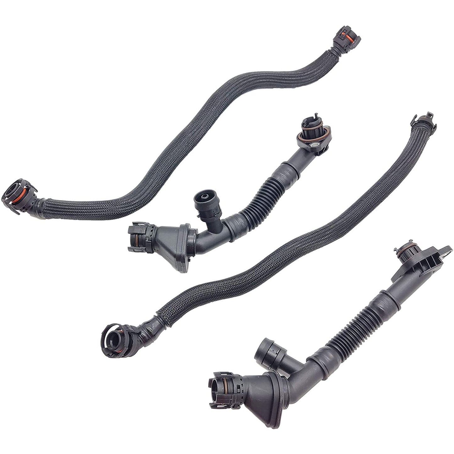 Set of 4 Breather Hoses for BMW 550i 650i 750Li X5 X6 (2006–2017)