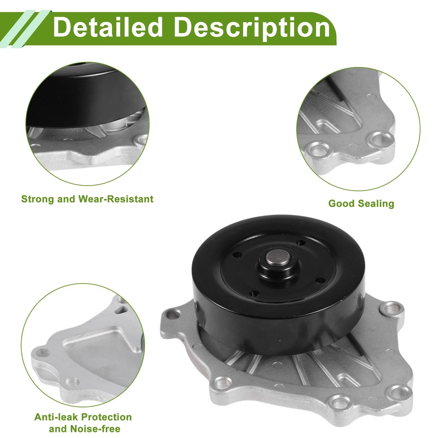 Engine Water Pump for Toyota Corolla (2005–2014) No. 1610009340