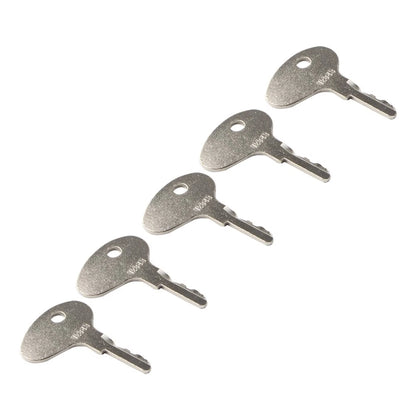 Set of 5 Ignition Keys for Mitsubishi BD2 Dozers (#12343, 912-0514920, 123243)