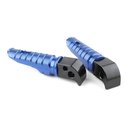 Set of 2 Rear Footpegs Pedal Pads for Yamaha MT-10 MT-09 MT-07 YZF-R6 R1 Blue