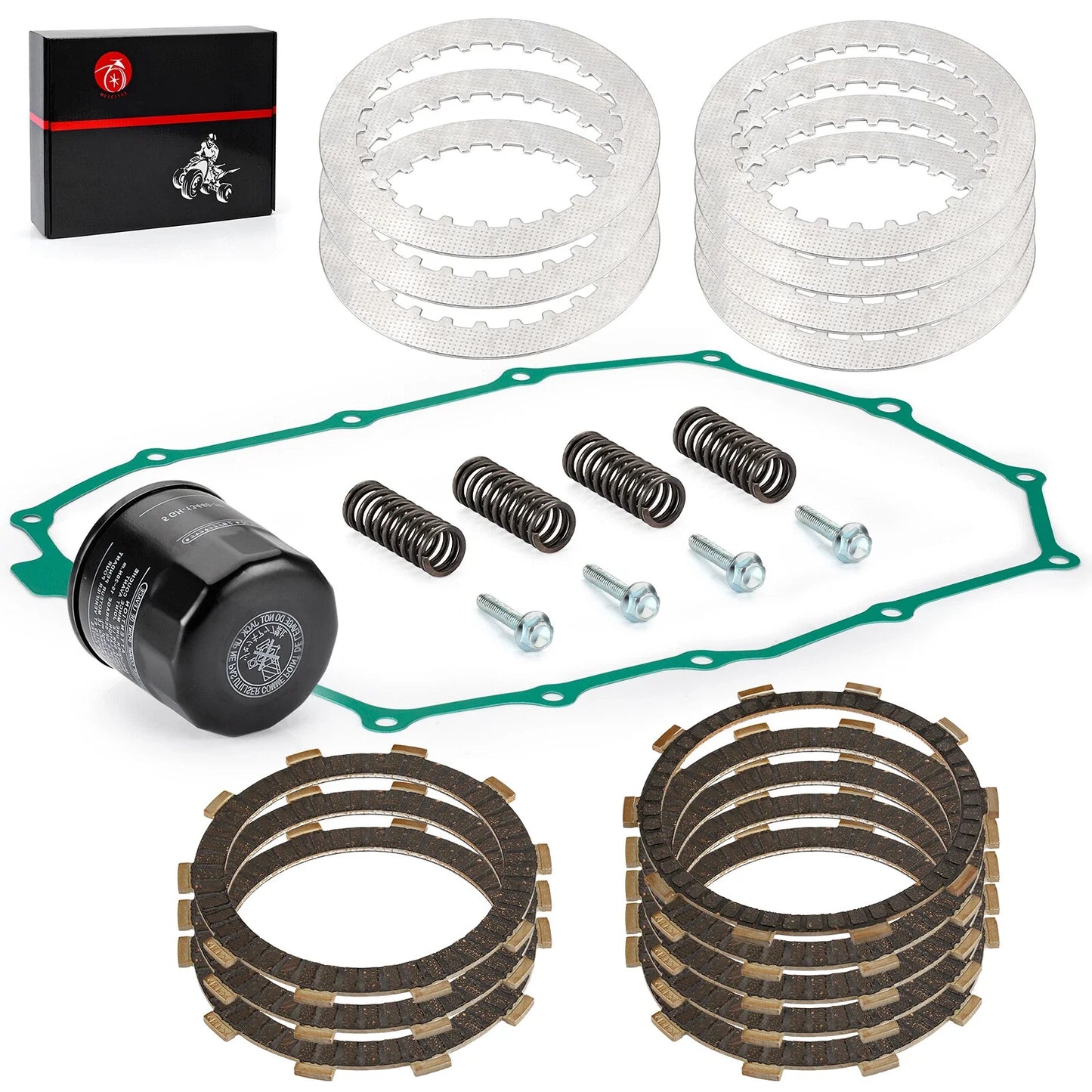 Clutch Friction Steel Plates Kit for Honda Shadow ACE 750 VT750C (1998–2003)