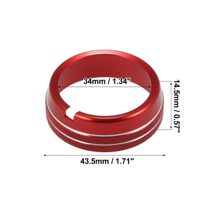 Headlight Switch Button Knob Trim Cover for Dodge Ram 2010-2017 Red
