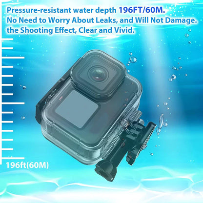 Waterproof Underwater Housing Case for GoPro Hero 12 11 10 9 (2023-2023)