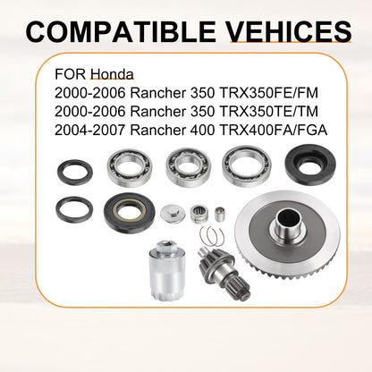 Rear Differential Ring Pinion Gear Bearing for Honda TRX350FE/FM/TE/TM (2000–2006)