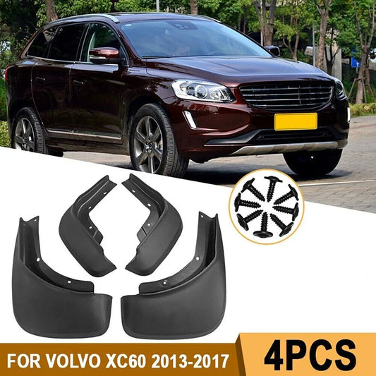 4Pcs/set Mud Flaps Splash Guards Mudguards for Volvo XC60 (2013–2017)