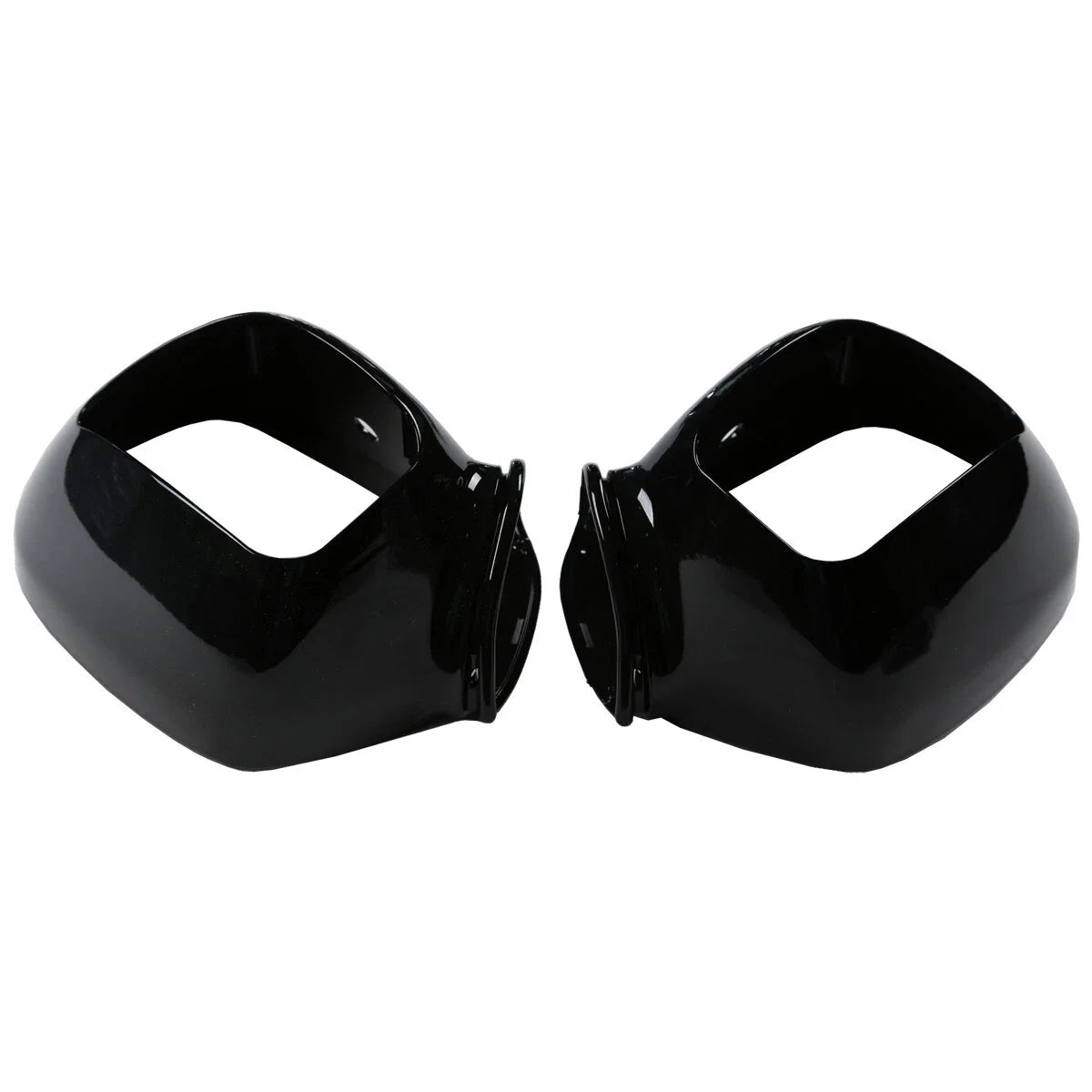 Black Rear View Mirror Case Covers for Honda Goldwing GL1800 (2001-2017)