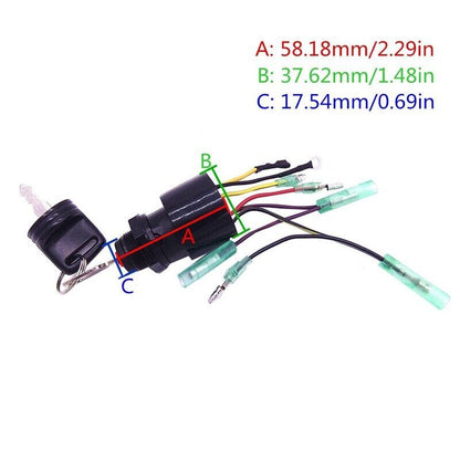 Ignition Key Switch for Mercury Outboard Control Box (1987–Current)