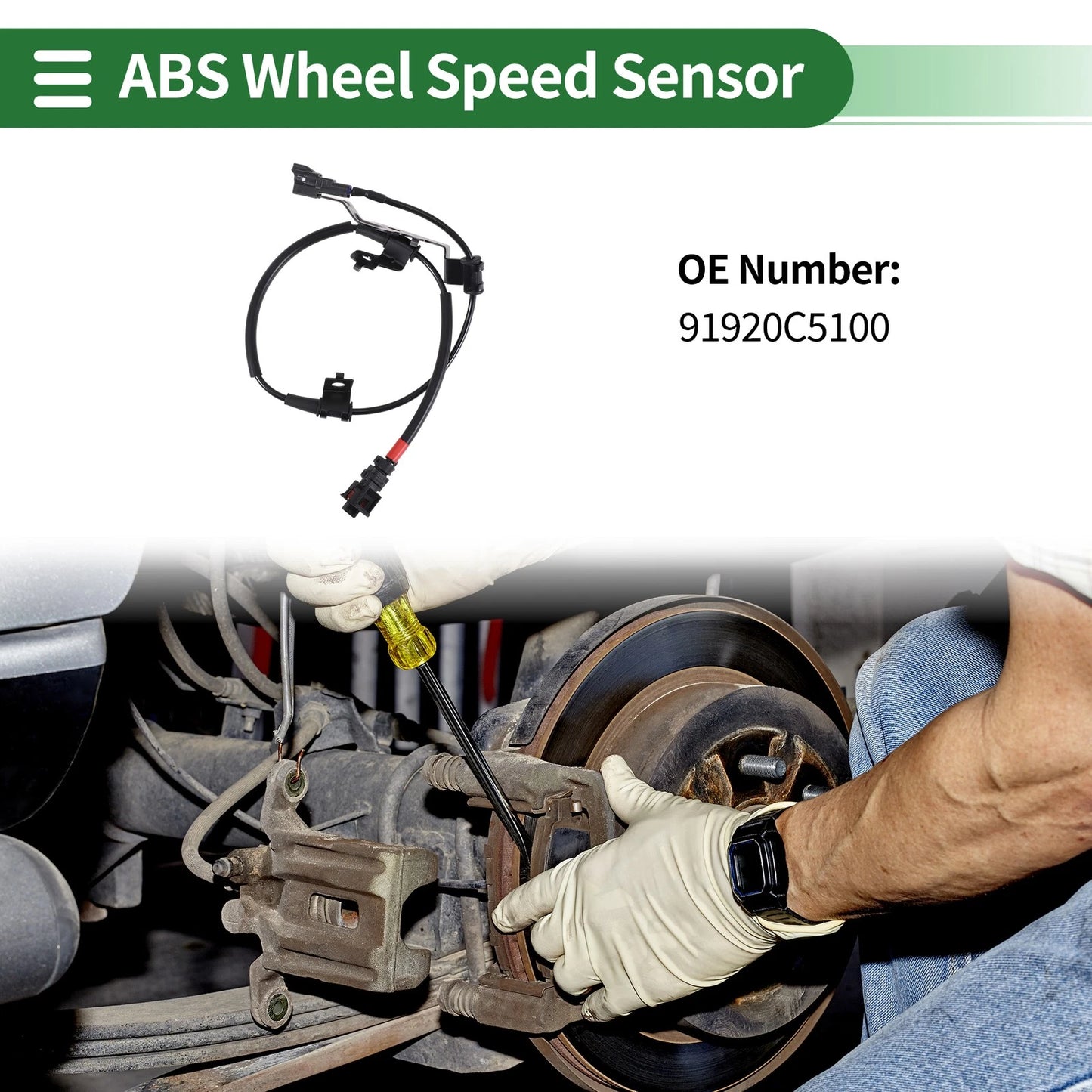 ABS Wheel Speed Sensor No. 91920C5100 for Kia Sorento (2016–2020)