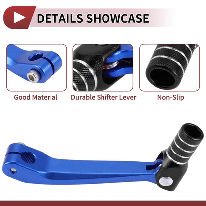 Gear Shifter Lever for Honda CRF150F (2003–2017) - Blue Black Silver Tone