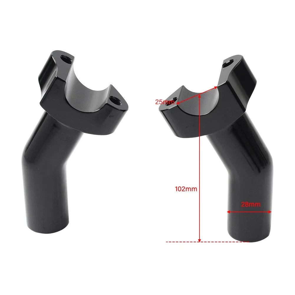 4" Pullback Handlebar Riser Top Clamp for Harley Dyna Softail Fat Boy