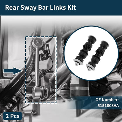 Set of 2 Rear Stabilizer Bar Links for Dodge Caliber (2010–2012) No. 5151803AA