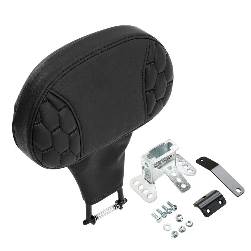 Black Backrest Pad for Harley Touring Road Street Glide (1988-2023)