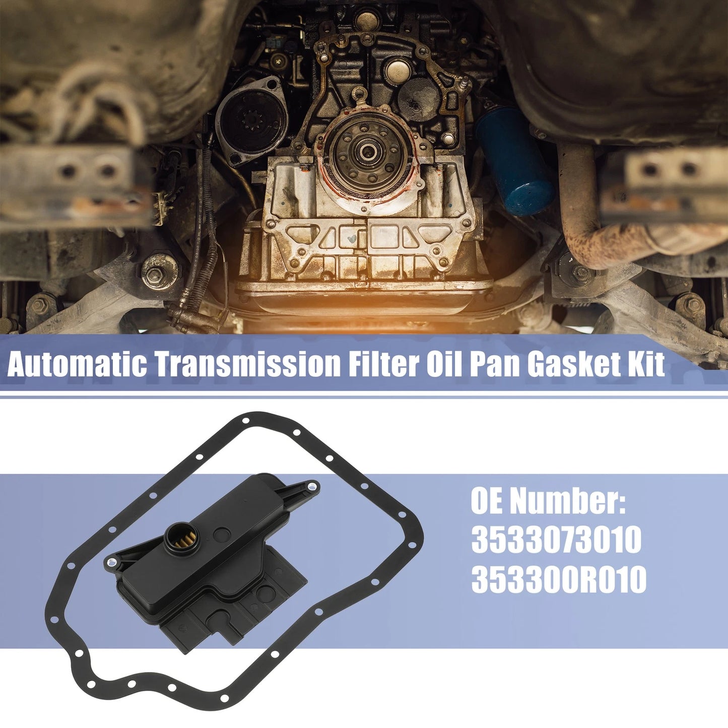 Set of 1 Transmission Filter Oil Pan Gasket Kit for Toyota RAV4 (2019–2023)