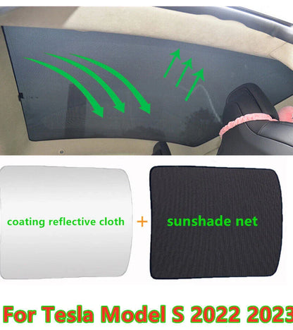 Glass Roof Sunshade Cover for Tesla Model S (2015–2025)