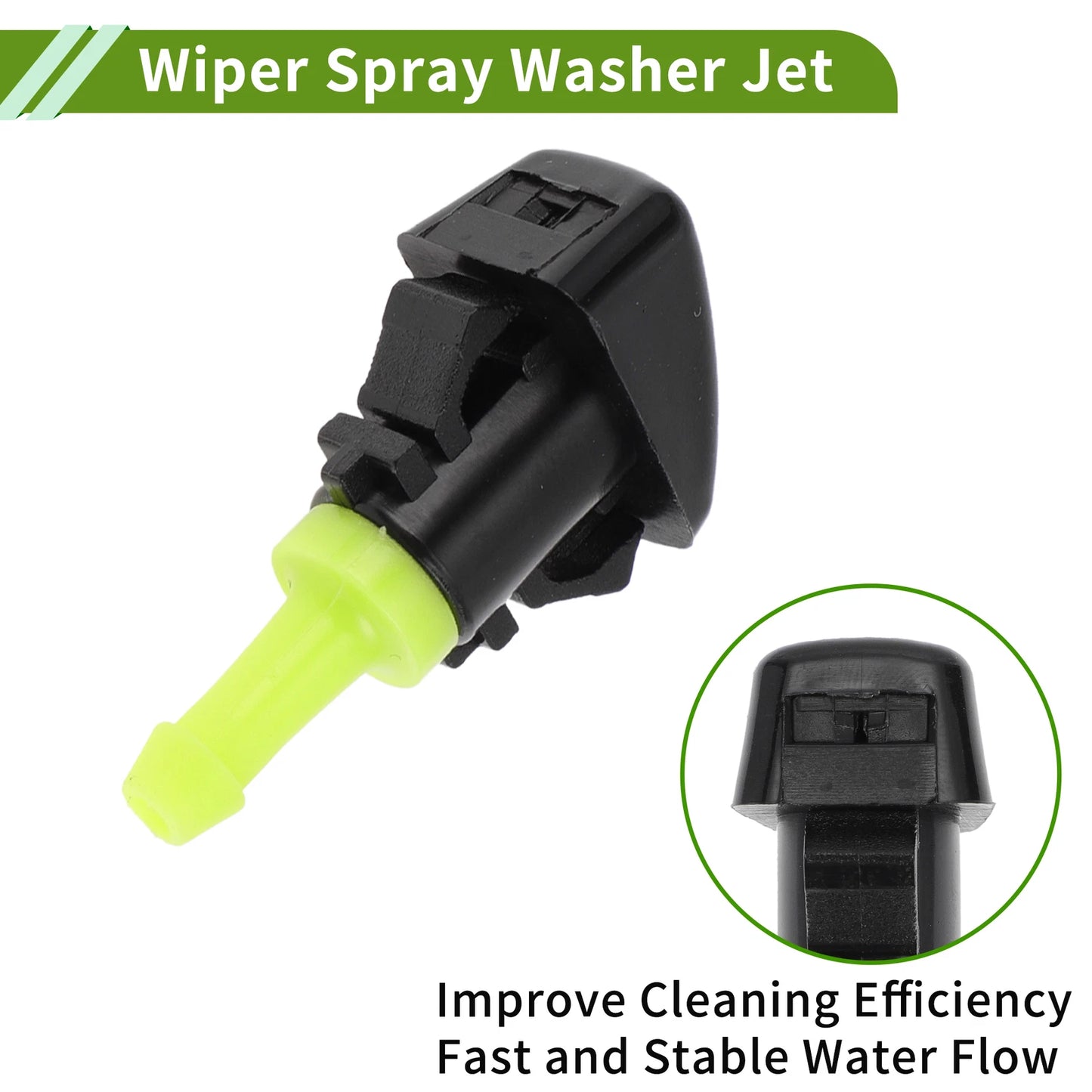 Windshield Washer Nozzle with Hose Connector for Chrysler (No. 4805742AB)