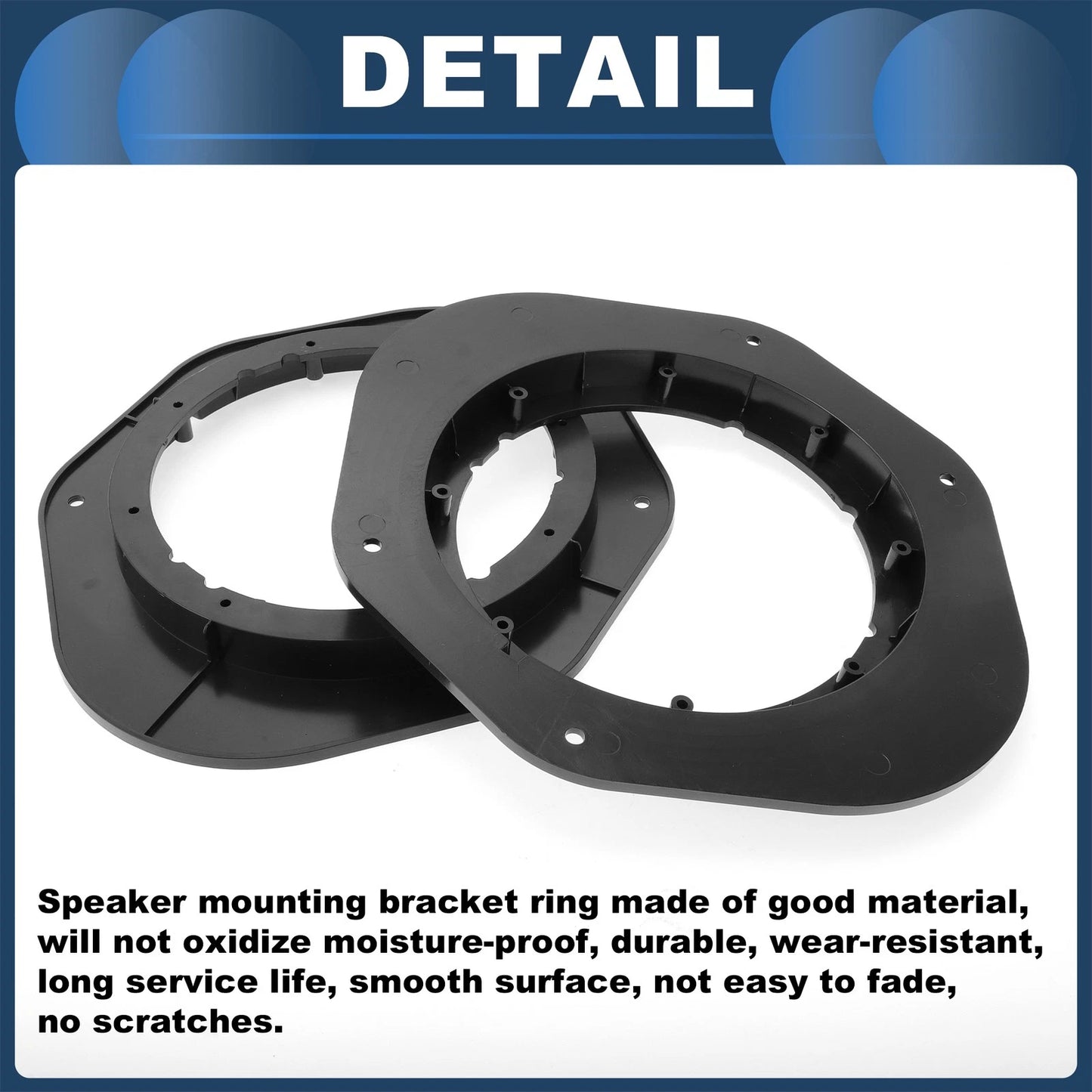 Set of 4 Speaker Spacer Rings for Toyota 6x9" to 6.5"